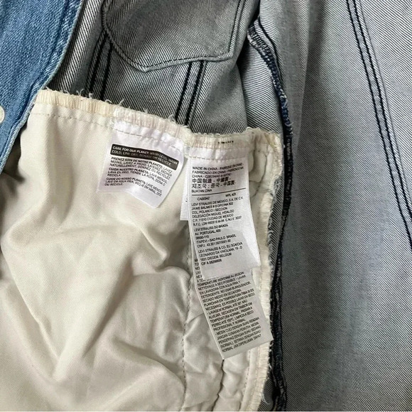NWOT Levi’s Track Coach’s Trucker  Denim Jacket - Picture 7 of 10